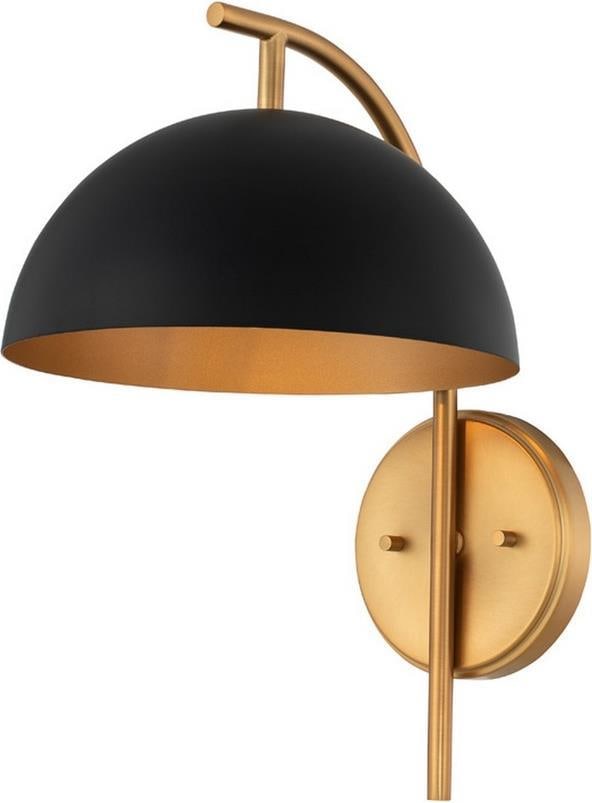 Kalco Marcel Mid-Century Modern Matte Black Wall Sconce 1-Light (1 of 1)