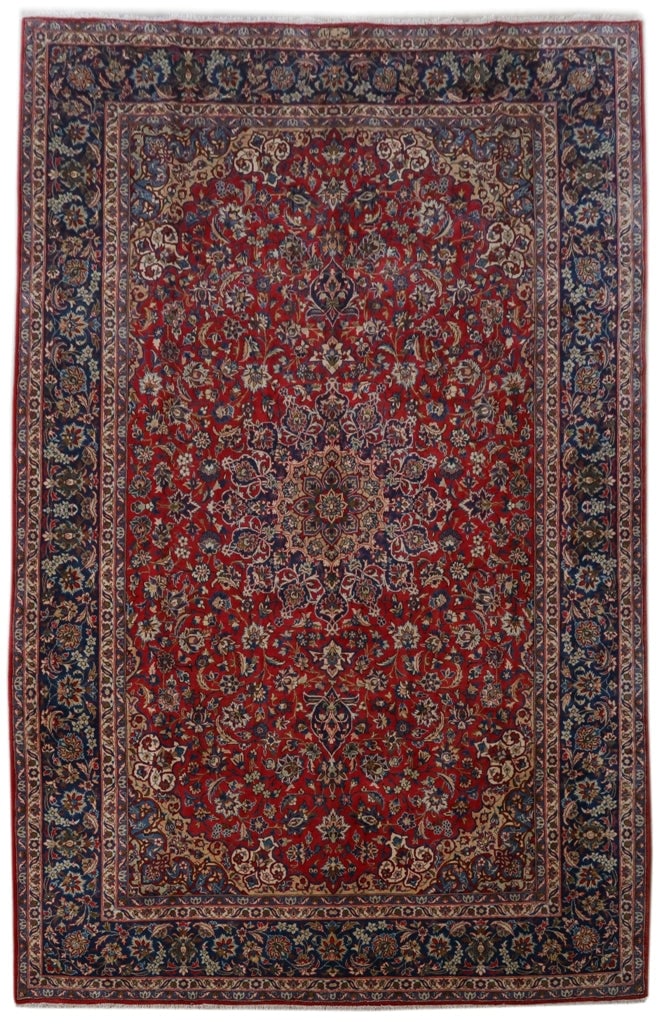 Handwoven 10.8 x 16.5 Red Persian Najaf Isfahan Rug Signed Artisan: Handwoven 10.8 x 16.5 Red Persian Najaf Isfahan Rug Signed Artisan Free continental US Shipping Introducing an exquisite 11' x 16' red Persian Najaf Isfahan rug, a true masterpiece handcrafted by skil