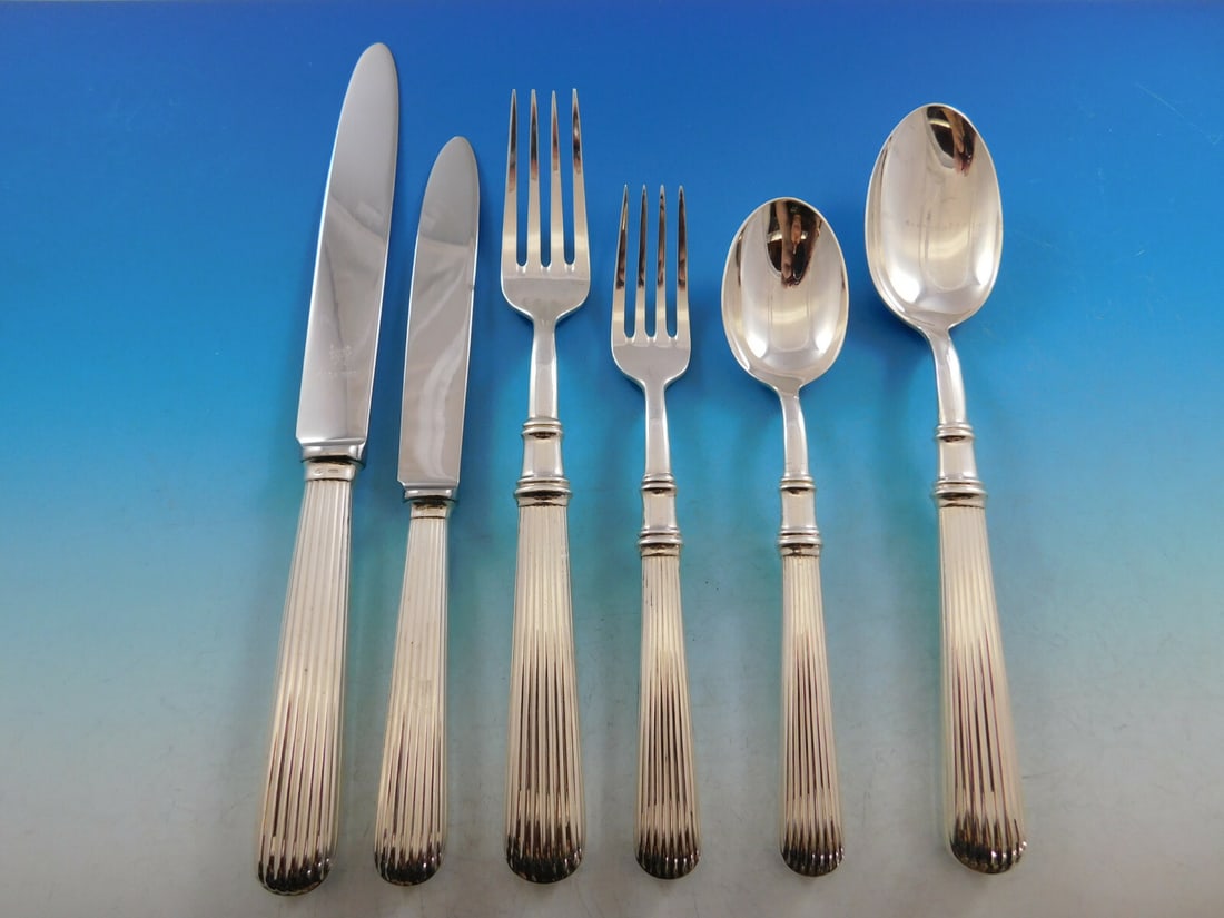 Cesa 1882 Acropole 800 Silver Flatware Set for 18 - 115 Pieces (1 of 10)