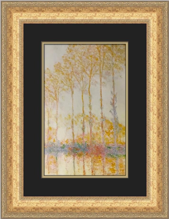 Claude Monet Poplars on the Epte River Custom Framed Print 22 x 18 (1 of 2)