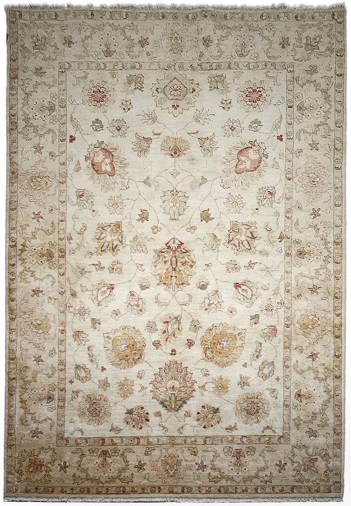 5.9 x 8.2 Hand-Knotted Vegetable Dyed Chobi Area Rug (1 of 7)