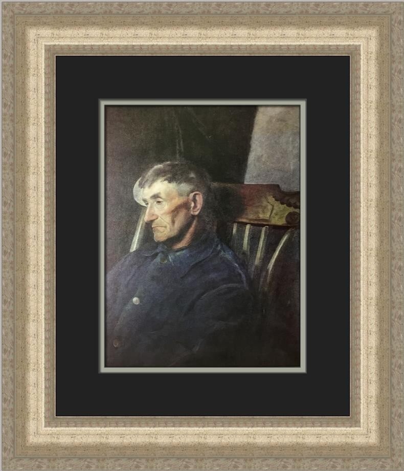 Andrew Wyeth Jimmy Custom Framed Offset Lithograph Art Print (1 of 2)