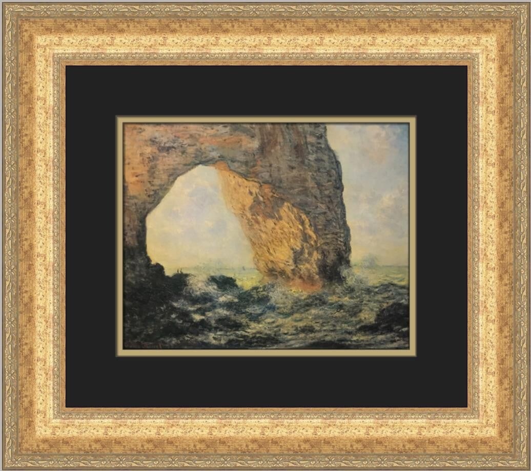 Claude Monet The Manneporte Custom Framed Print 1987 Impressionism Art (1 of 2)