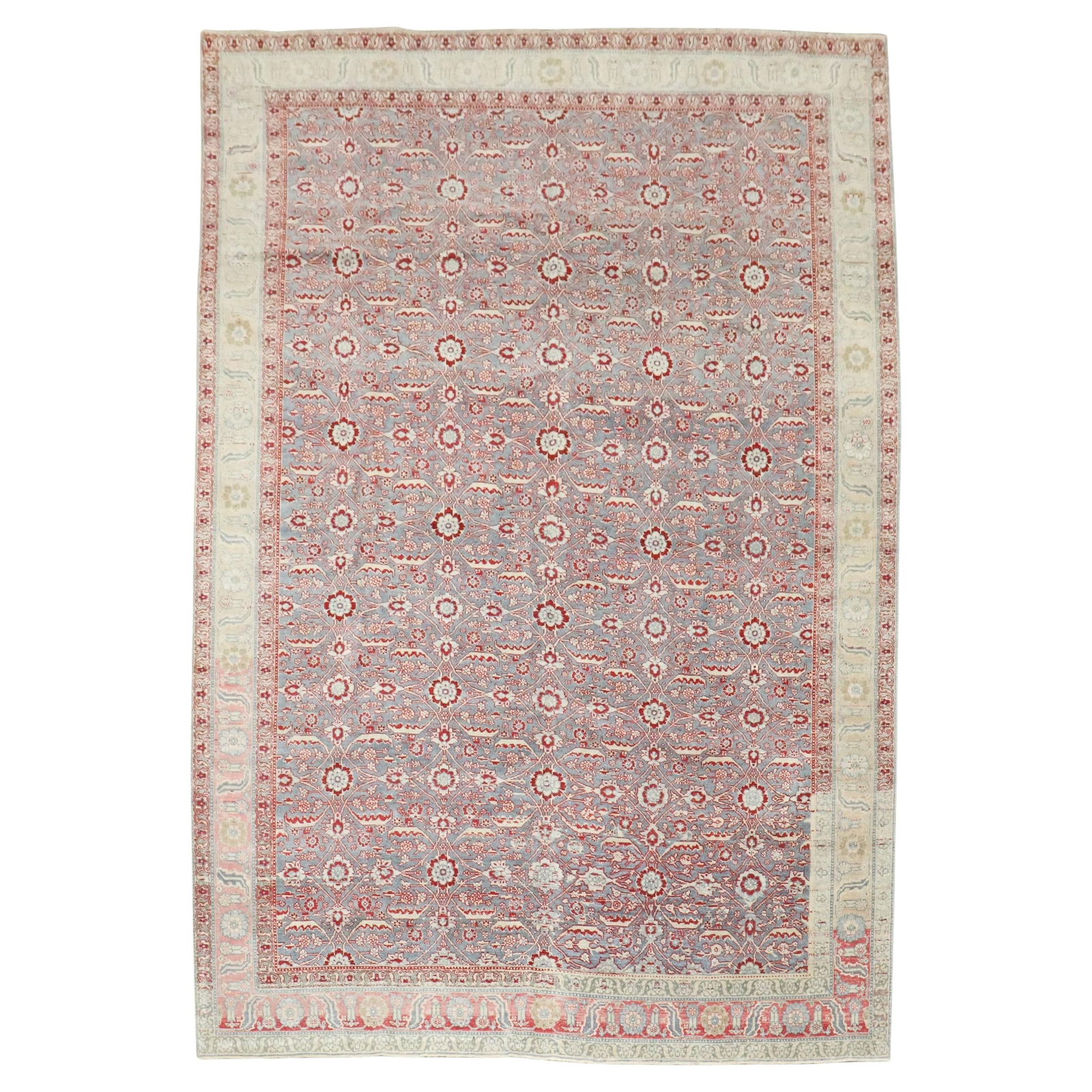 Antique Persian Tabriz Hand-Woven Wool Rug 7'1" x 9'10" (1 of 10)