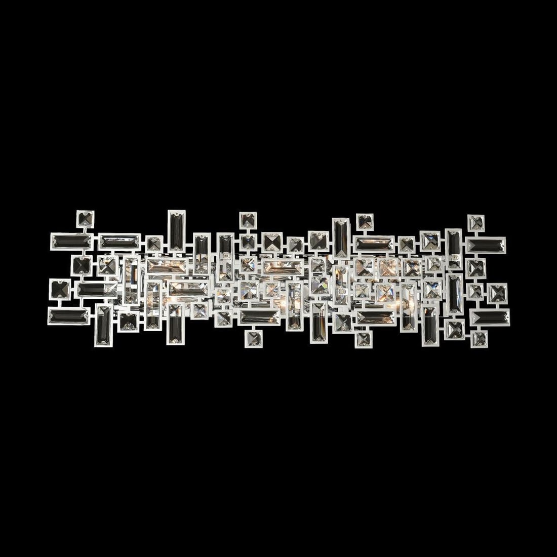 Kalco Vermeer 30 Inch Chrome Bath Light with Crystal Accents: Kalco Vermeer 30 Inch Chrome Bath Light with Crystal Accents Illuminate your bathroom with the elegant Vermeer Chrome Bath Light, featuring stunning clear crystal accents that add a touch of sophistic