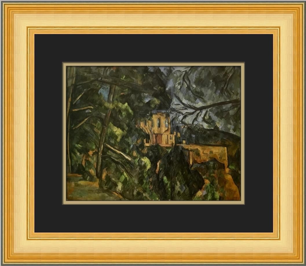 Paul Cezanne Le Chateau Noir Custom Framed Print 16 x 19 (1 of 2)