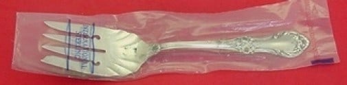 International Sterling Silver Wild Rose 7 3/4 Cold Meat Fork New (1 of 2)