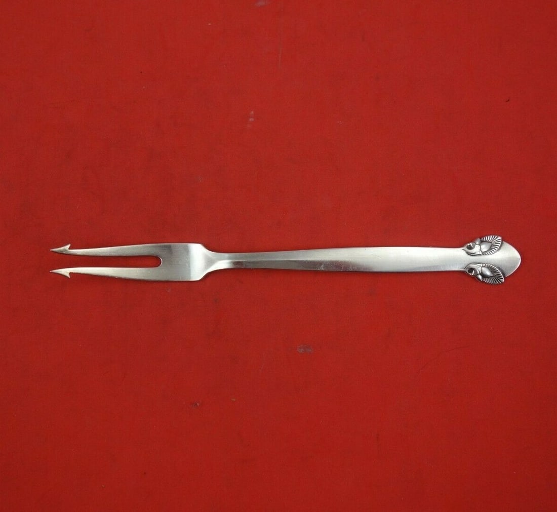 Georg Jensen Bittersweet Sterling Silver Pickle Fork 6 1/8 inches: Georg Jensen Bittersweet Sterling Silver Pickle Fork 6 1/8 inches Introducing the exquisite Bittersweet Pickle Fork by Georg Jensen, crafted from high-quality sterling silver. This elegant serving for
