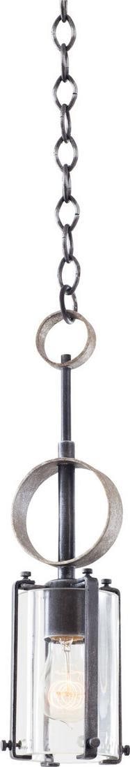 Kalco Irvine Iron Mini Pendant Light Industrial Style (1 of 1)