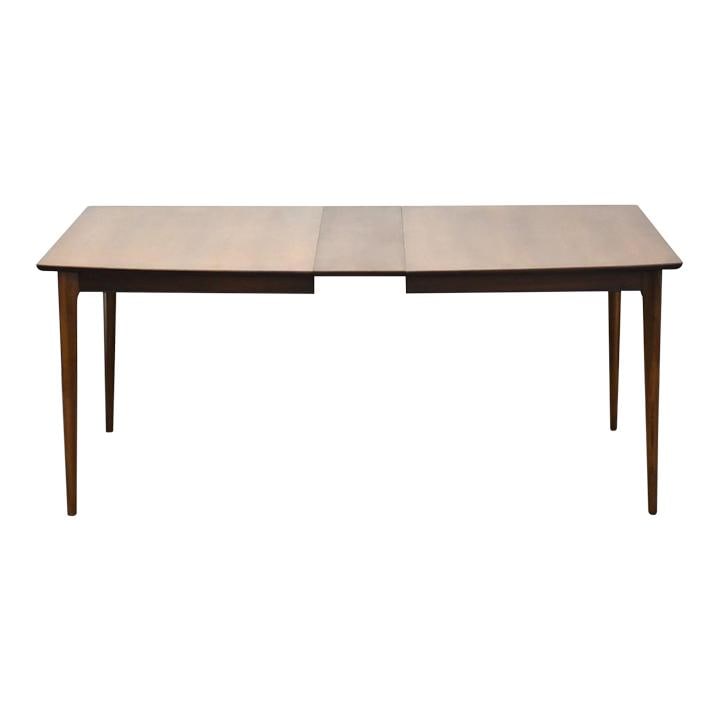 Mid Century Modern Walnut Dining Table with 10 in Leaf (1 of 9)