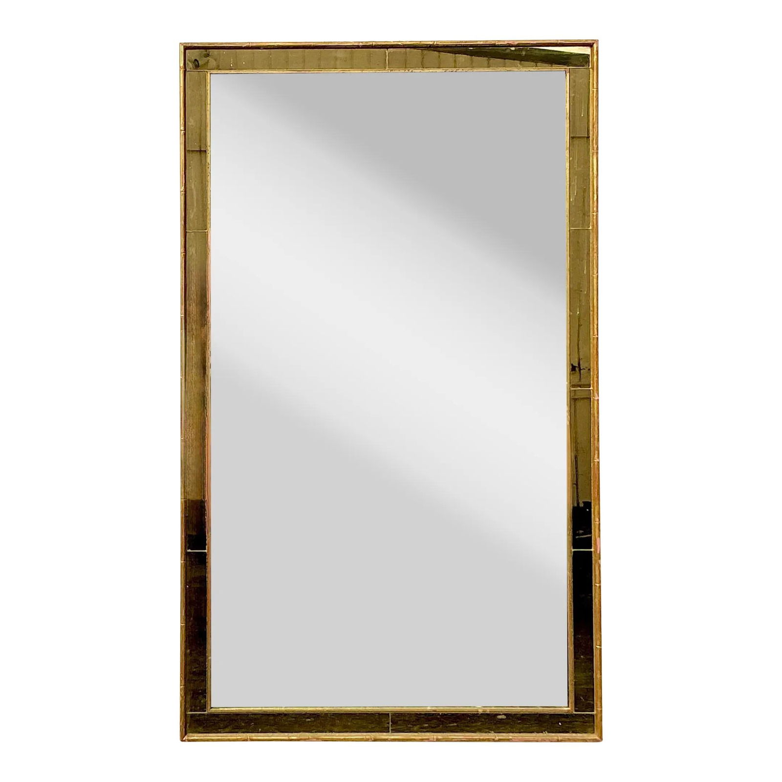 Vintage LaBarge Two-Tone Silver and Gold Mirror 30 x 50 (1 of 10)
