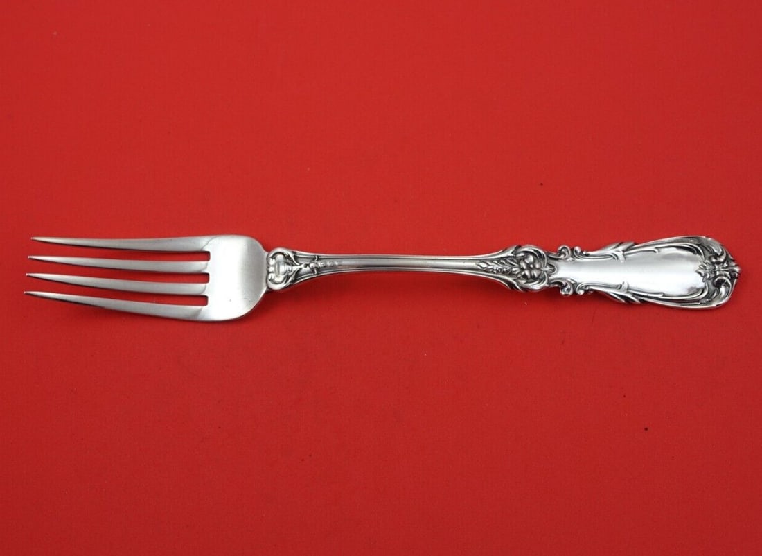 Camusso Imperial Sterling Silver Buffet Fork 10 3/8 Inch Flat Handle: Camusso Imperial Sterling Silver Buffet Fork 10 3/8 Inch Flat Handle This exquisite buffet fork features a flat handle and is crafted entirely from sterling silver in the elegant Imperial pattern by C