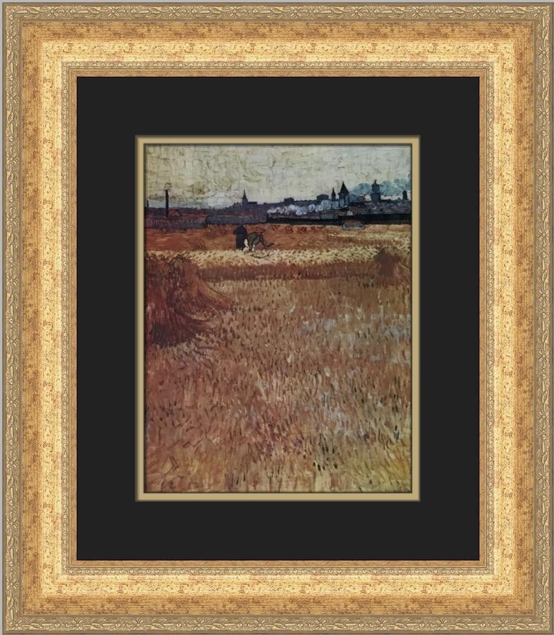 Vincent Van Gogh The Harvest Near Arles Custom Framed Art Print (1 of 2)