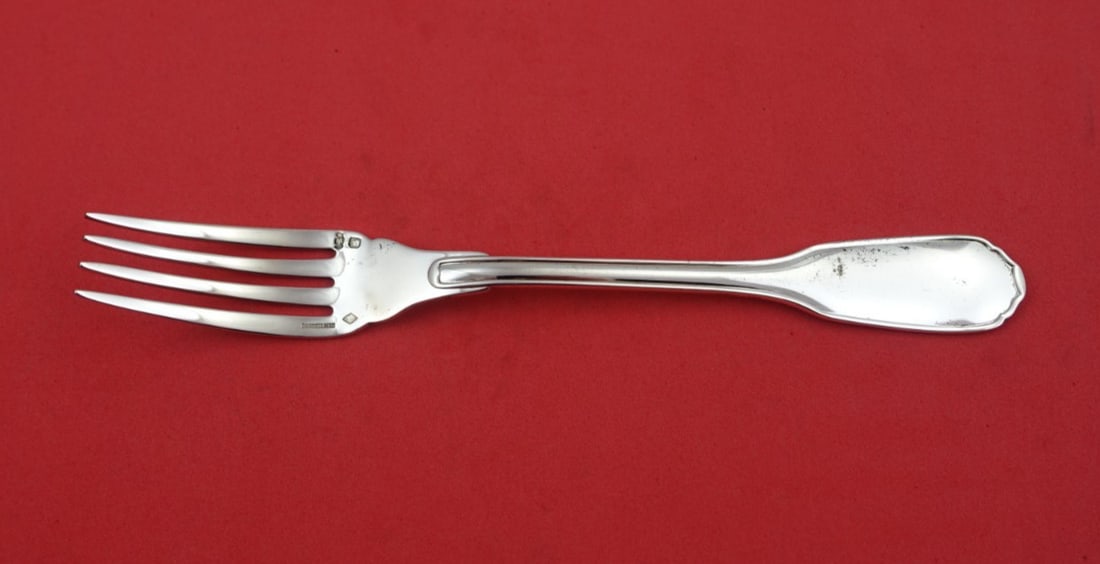Puiforcat Noailles Silverplate Fish Fork 7.5 Inch Flatware (1 of 3)
