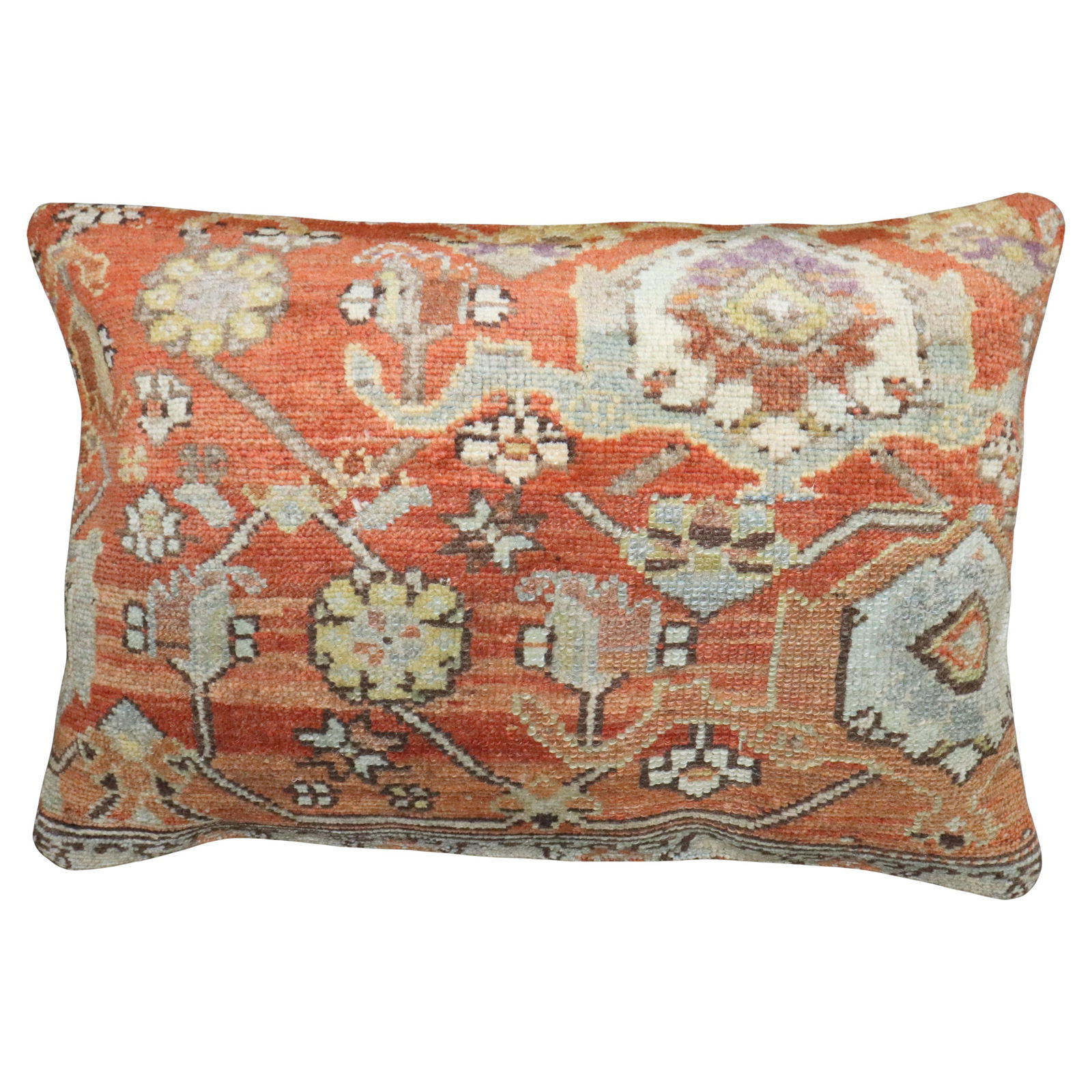 Tribal Persian Pillow from Antique Rug 16 x 23 Inches (1 of 5)