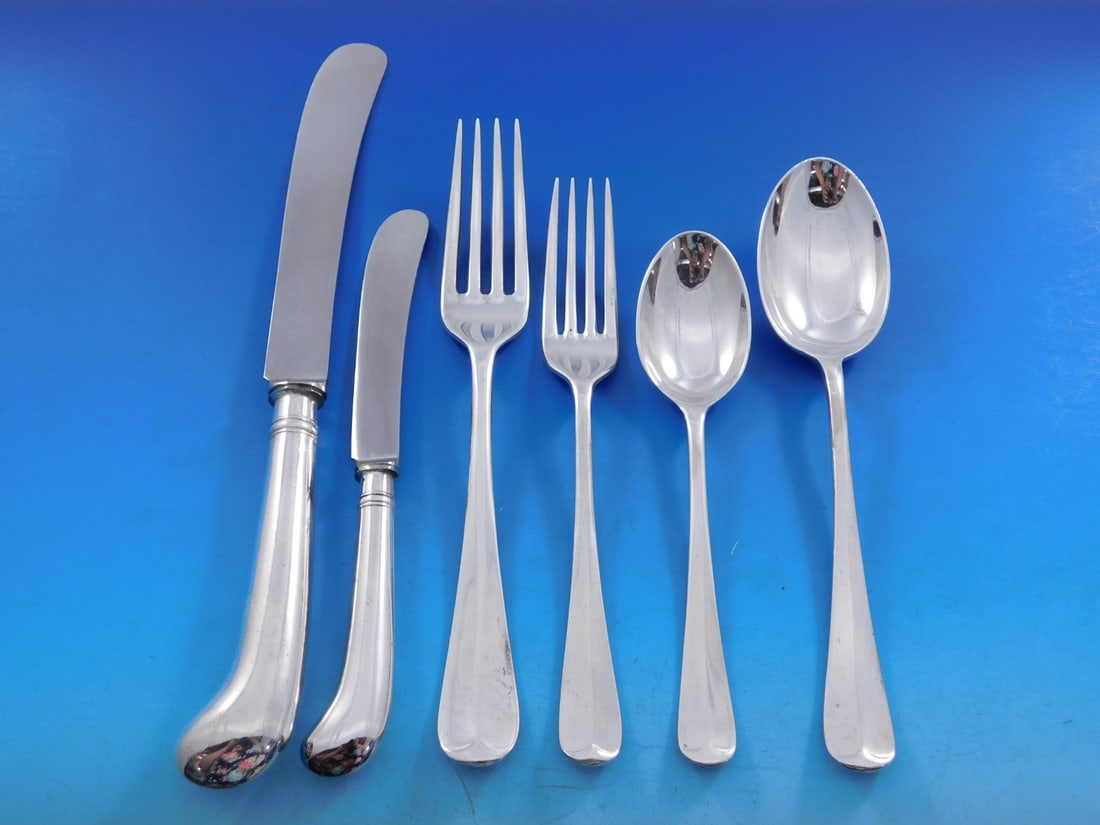 Cooper Bros Queen Anne 78 Piece Silverplate Flatware Set with Storage Chest: Cooper Bros Queen Anne 78 Piece Silverplate Flatware Set with Storage Chest Enhance your dining experience with this exquisite 78-piece Queen Anne flatware set by Cooper Bros. Crafted in England, this