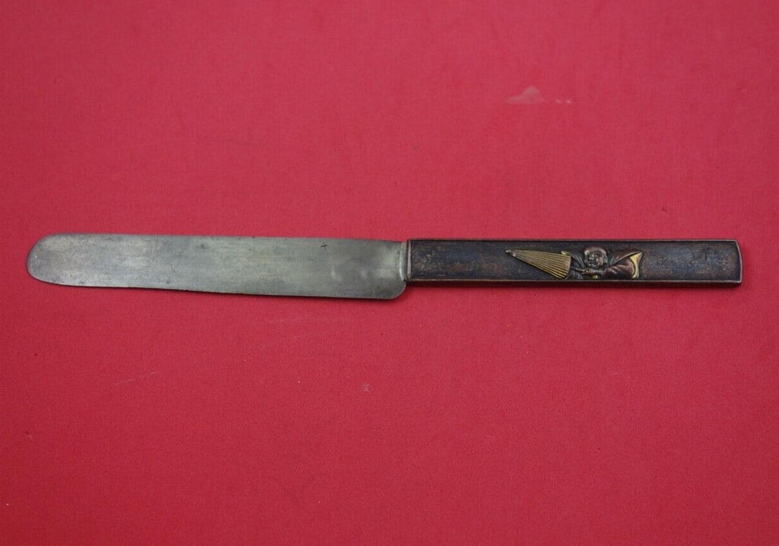 Kozuka Fish Knife Mixed Metals Oriental Design 8 Inch Blade (1 of 2)
