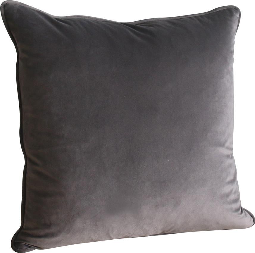 Transitional Sky Grey Velvet Pillow 20x20 Performance Fabric (1 of 1)