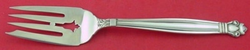 Manchester Copenhagen Sterling Silver Cold Meat Fork 8.25 Inch Serving: Manchester Copenhagen Sterling Silver Cold Meat Fork 8.25 Inch Serving This exquisite Copenhagen cold meat fork from Manchester is crafted from high-quality sterling silver and measures 8 1/4 inches i