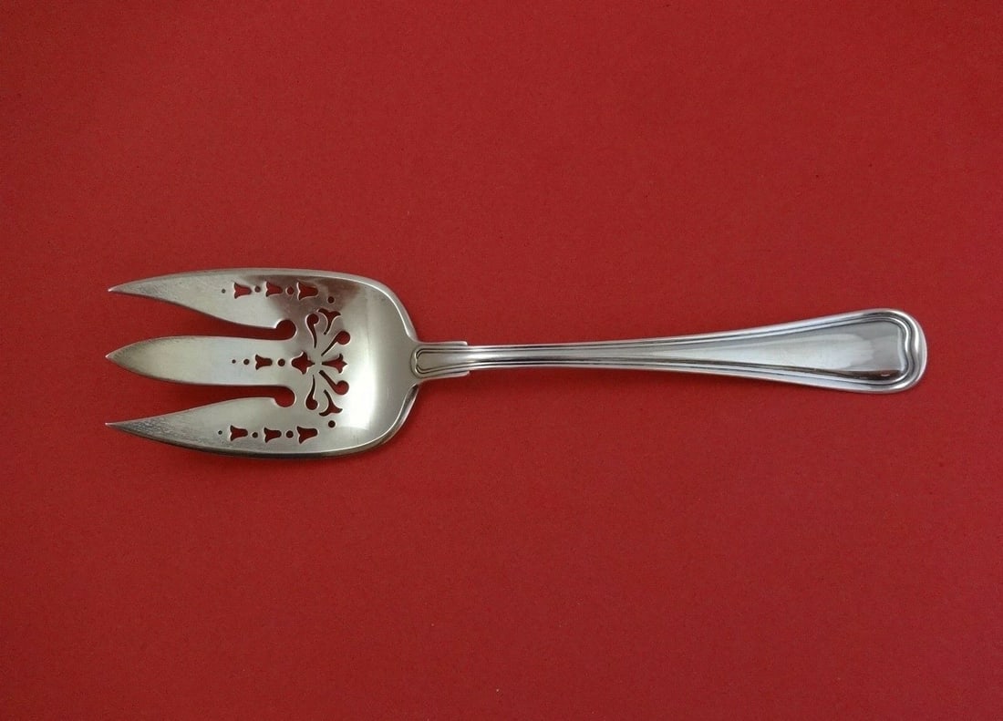 Gorham Old French Sterling Silver Salad Serving Fork 8 3/4in Pierced (1 of 2)