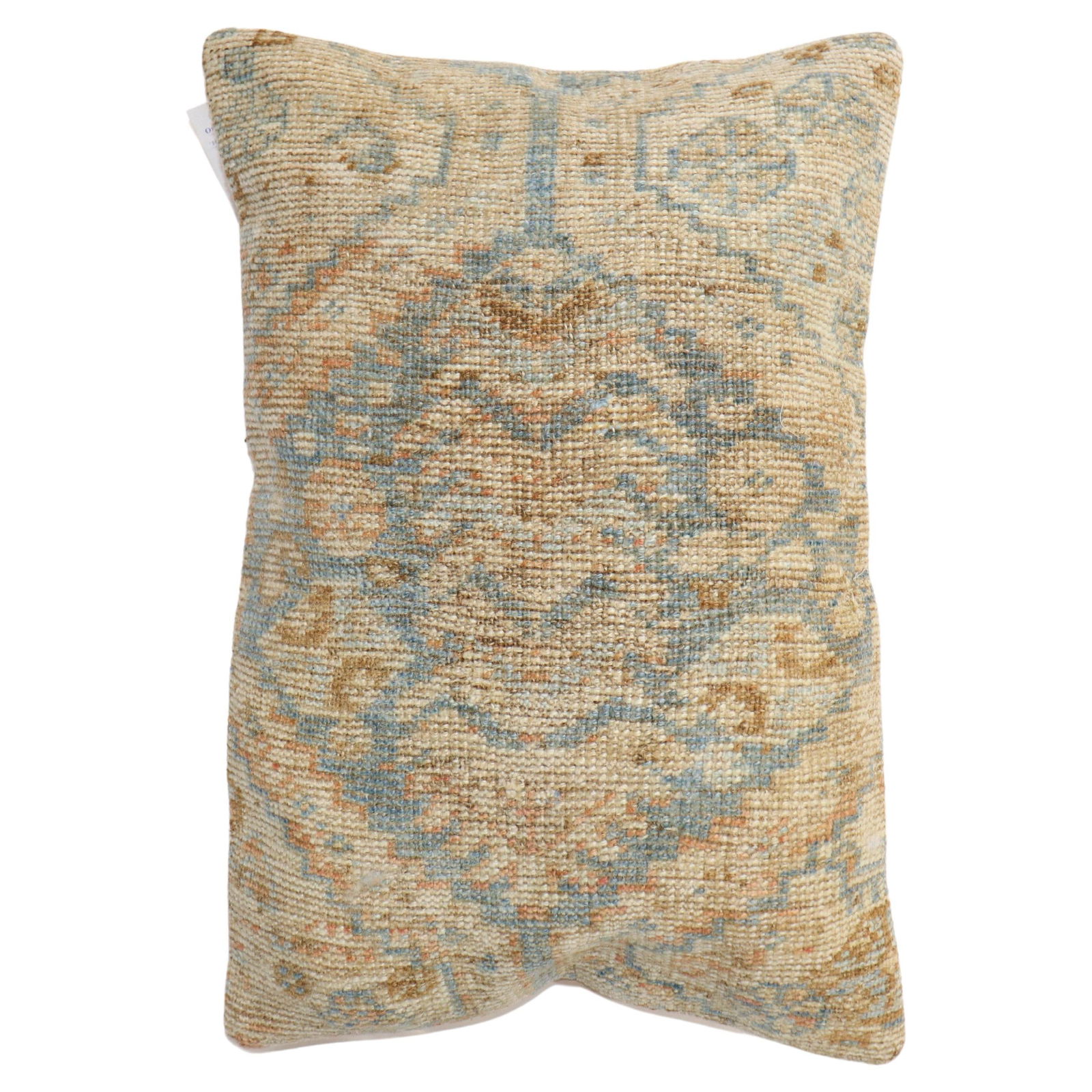 Antique Persian Bakshaish Rug Pillow 16 x 23 Zipper Closure: Antique Persian Bakshaish Rug Pillow 16 x 23 Zipper Closure Transform your space with this exquisite pillow crafted from a late 19th-century antique Persian Bakshaish rug. This unique piece showcases