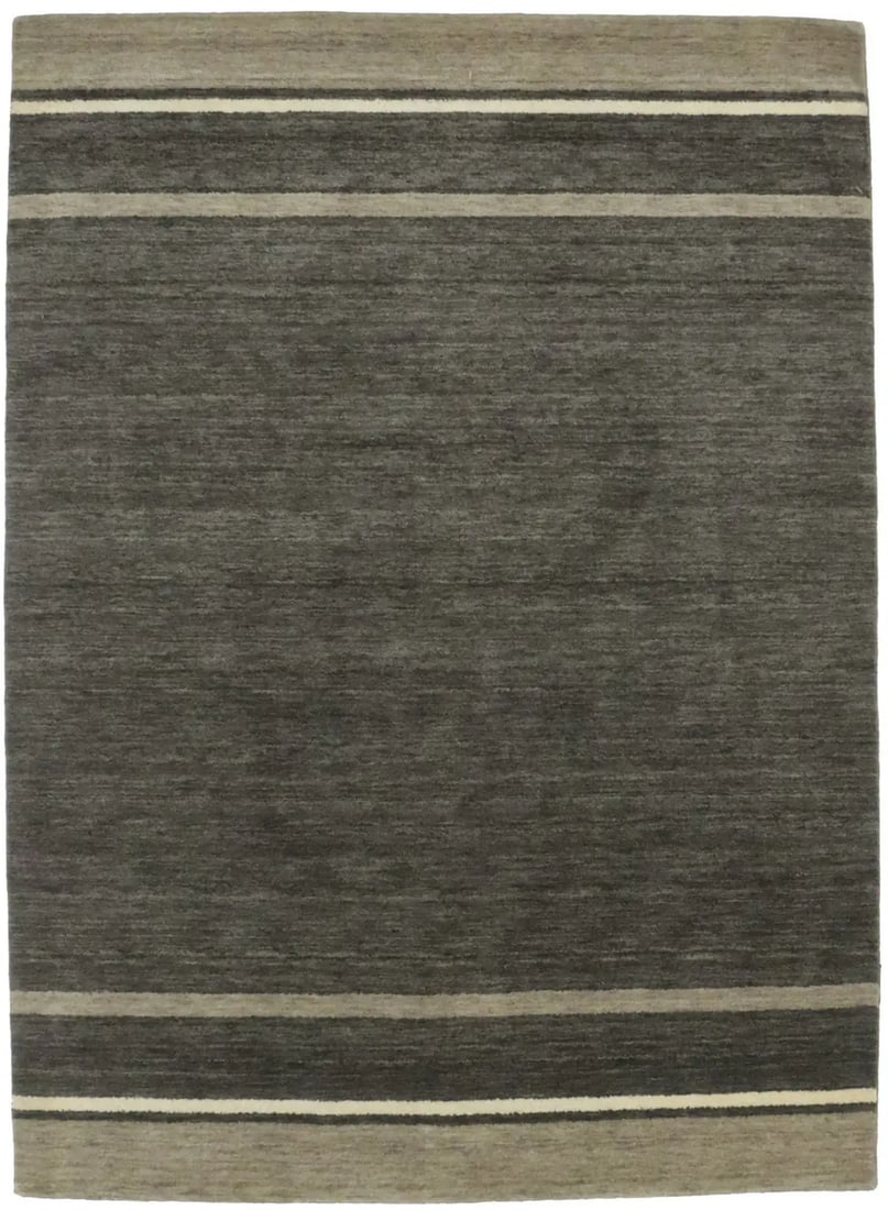 Gabbeh Multicolored Striped Tribal Wool Rug 5'4 x 7'4 Hand-Loomed Kids Room: Gabbeh Multicolored Striped Tribal Wool Rug 5'4 x 7'4 Hand-Loomed Kids Room Enhance your child's room with this beautiful Gabbeh Oriental rug, featuring a vibrant multicolored striped tribal design