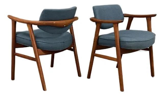 Pair of Mid Century Erik Kierkegaard Teak Lounge Chairs (1 of 6)