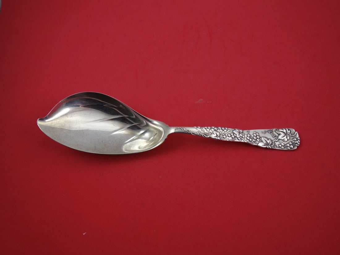 Tiffany & Co. Vine Sterling Silver Ice Cream Server 11 1/4" with Certificate: Tiffany & Co. Vine Sterling Silver Ice Cream Server 11 1/4" with Certificate This exquisite Ice Cream Server from Tiffany & Co. features the elegant Vine pattern, showcasing a beautiful grapevine moti