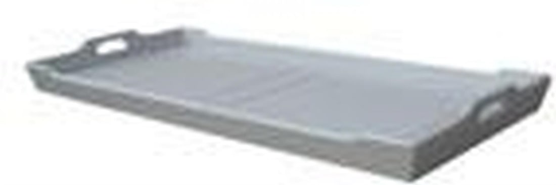 Trade Winds Gray Mahogany Buffet Tray English Traditional Style 38x17.5 (1 of 1)