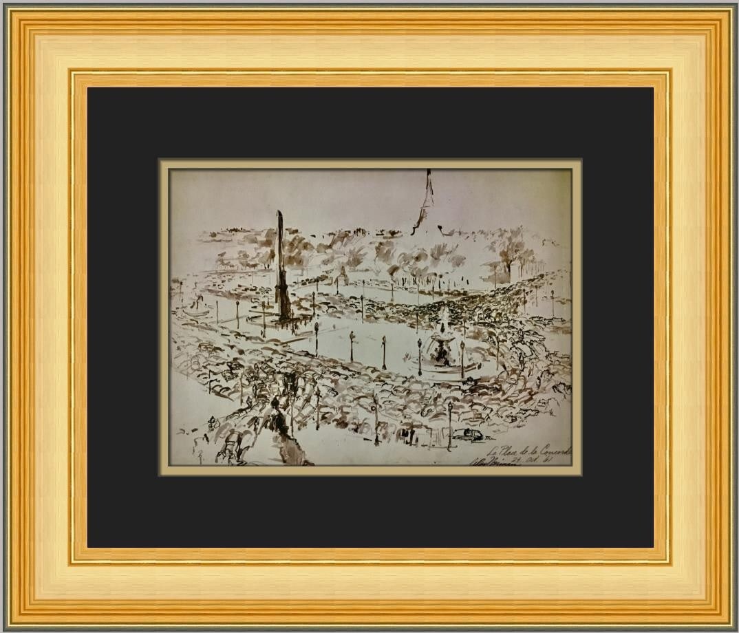 LeRoy Neiman The Marly Horses Custom Framed Art Print 1994 (1 of 2)