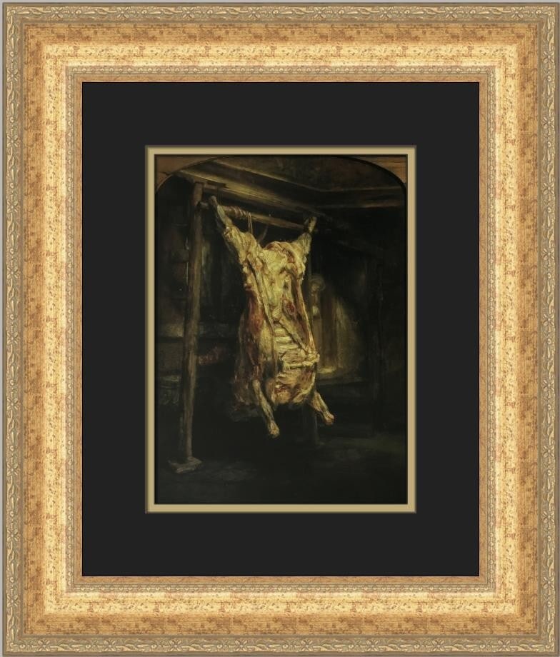 Rembrandt The Slaughtered Ox Custom Framed Art Print 1982 (1 of 2)