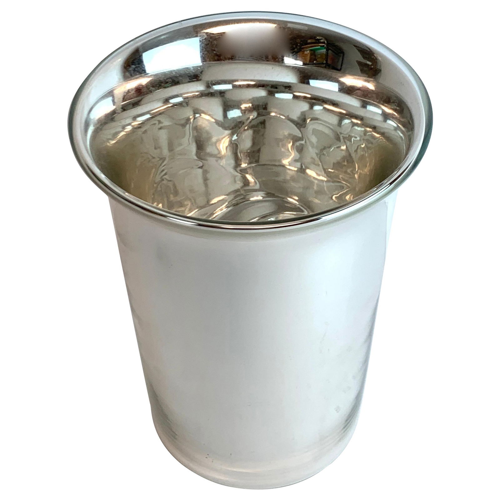 French Modern Mercury Glass Champagne Bucket 9.5in (1 of 9)