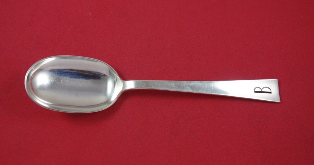 Allan Adler Sunset Sterling Silver Soup Spoon Monogrammed 6 7/8": Allan Adler Sunset Sterling Silver Soup Spoon Monogrammed 6 7/8" This exquisite soup spoon from the "Sunset" collection by Allan Adler is crafted from high-quality sterling silver. Measuring 6 7/8 inc