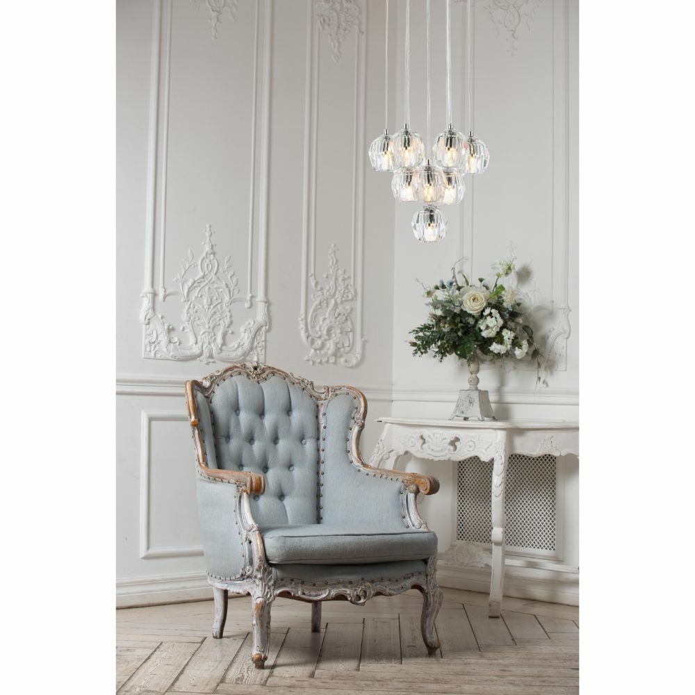 Eren 10-Light Chrome Crystal Pendant Chandelier Modern Foyer Light (1 of 7)