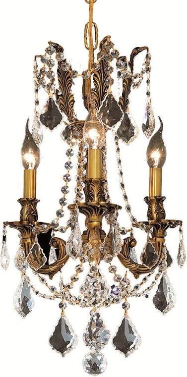Elegant Lighting Rosalia Crystal Bowl Chandelier 3-Light Austrian Empire Style (1 of 1)