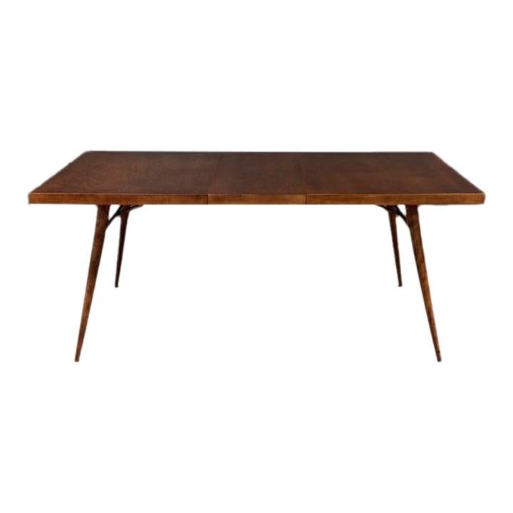 Refinished Paul McCobb Maple Dining Table with Leaf 1960s: Refinished Paul McCobb Maple Dining Table with Leaf 1960s Discover a beautifully refinished mid-century modern dining table designed by Paul McCobb for Winchendon's Planner Group. This elegant maple t