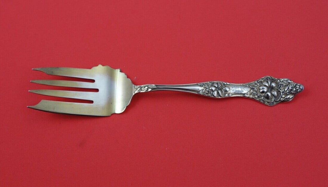 Baker Manchester Landers #2 Sterling Silver Cold Meat Fork 7 3/4 inch (1 of 2)
