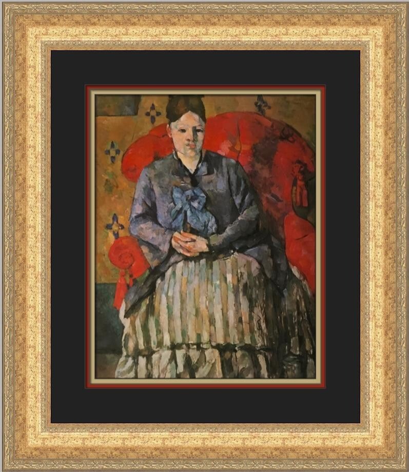 Paul Cezanne Madame Cezanne in a Red Armchair Framed Print 21x19 (1 of 2)