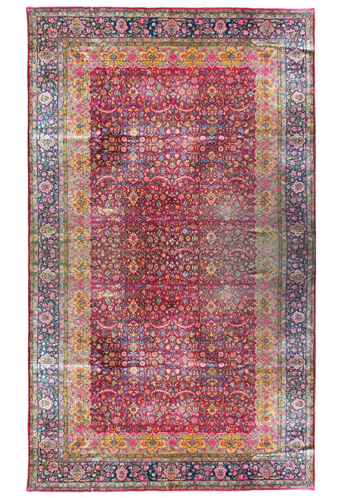 10' x 18' Antique Hand-Knotted Persian Kerman Lavar Rug (1 of 11)