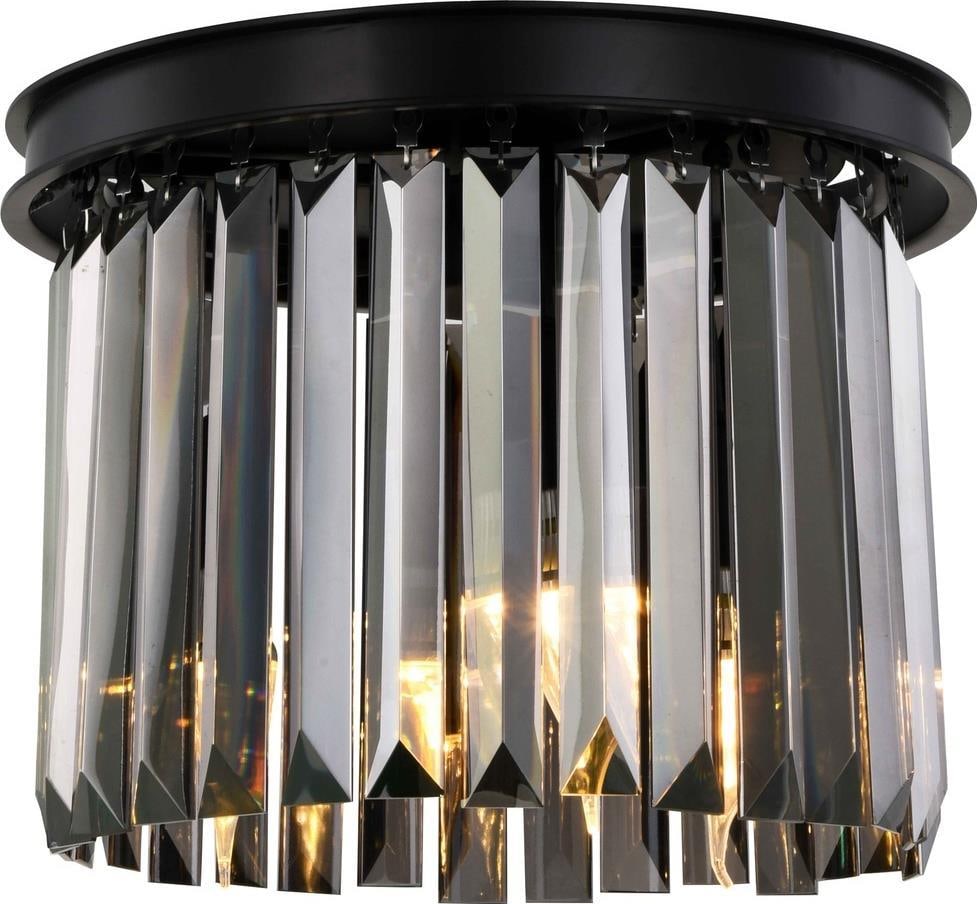 Elegant Lighting Sydney Matte Black Flush-Mount Ceiling Light: Elegant Lighting Sydney Matte Black Flush-Mount Ceiling Light Illuminate your space with this Modern Matte Black Sydney Ceiling Light. This stylish flush-mount ceiling light features a sleek matte bla