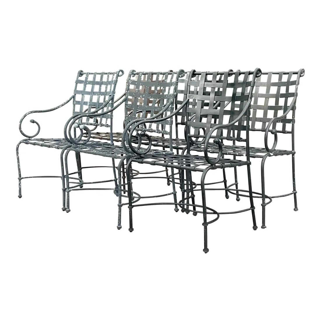 Brown Jordan Florentine Vintage Dining Chairs Set of Six Outdoor (1 of 9)