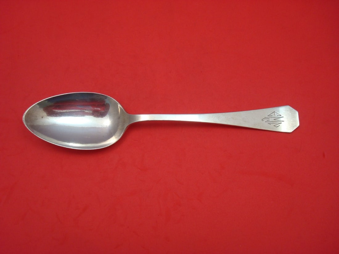 Wallace Monterey Sterling Silver Serving Spoon 8 1/4" Monogrammed (1 of 1)