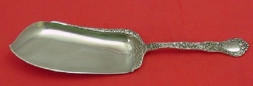 Gorham Meadow Sterling Silver Ice Cream Slice 10 Inch Serving Piece: Gorham Meadow Sterling Silver Ice Cream Slice 10 Inch Serving Piece This elegant ice cream slice is crafted in sterling silver and features the beautiful Meadow pattern by Gorham. With a flat handle m