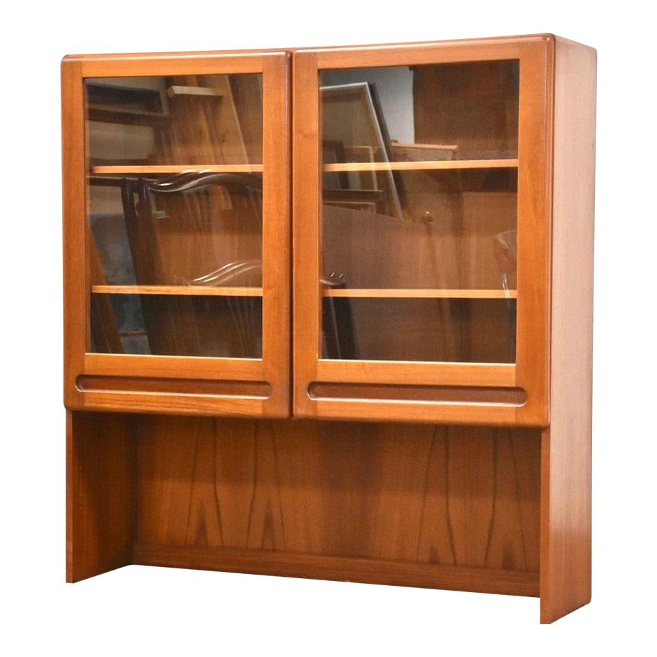 Mid Century Danish Teak Bookcase Display Cabinet with Glass Doors (1 of 9)