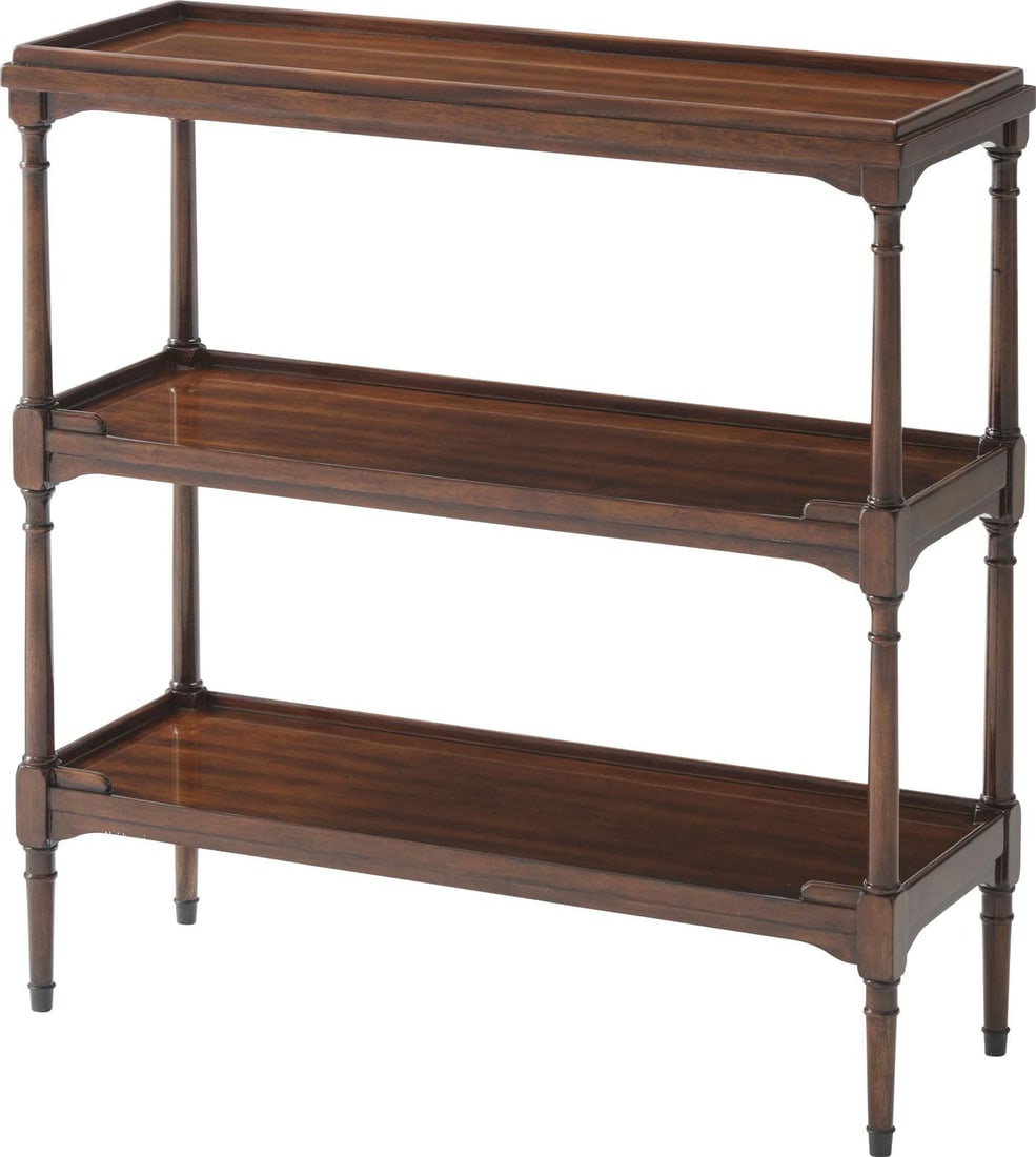 Mahogany Rectangular Etagere in Look by Theodore Alexander (1 of 4)