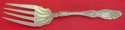 International Sterling Cloeta 9 Cold Meat Fork Monogrammed Serving (1 of 2)