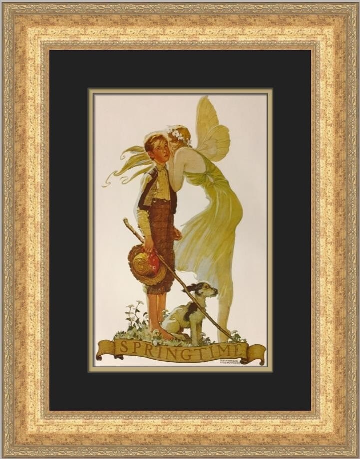 Norman Rockwell It's Springtime 1979 Custom Framed Print 20 x 17 (1 of 2)