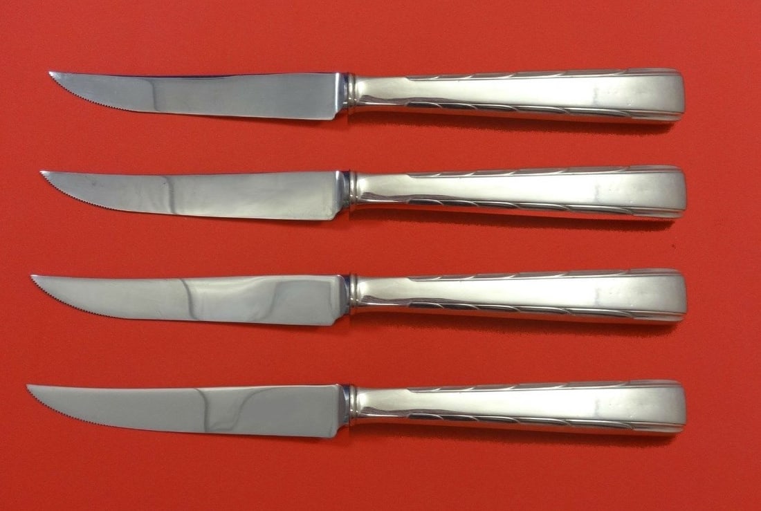 Easterling Horizon Sterling Silver Steak Knife Set 4pc Custom 8.5" (1 of 2)