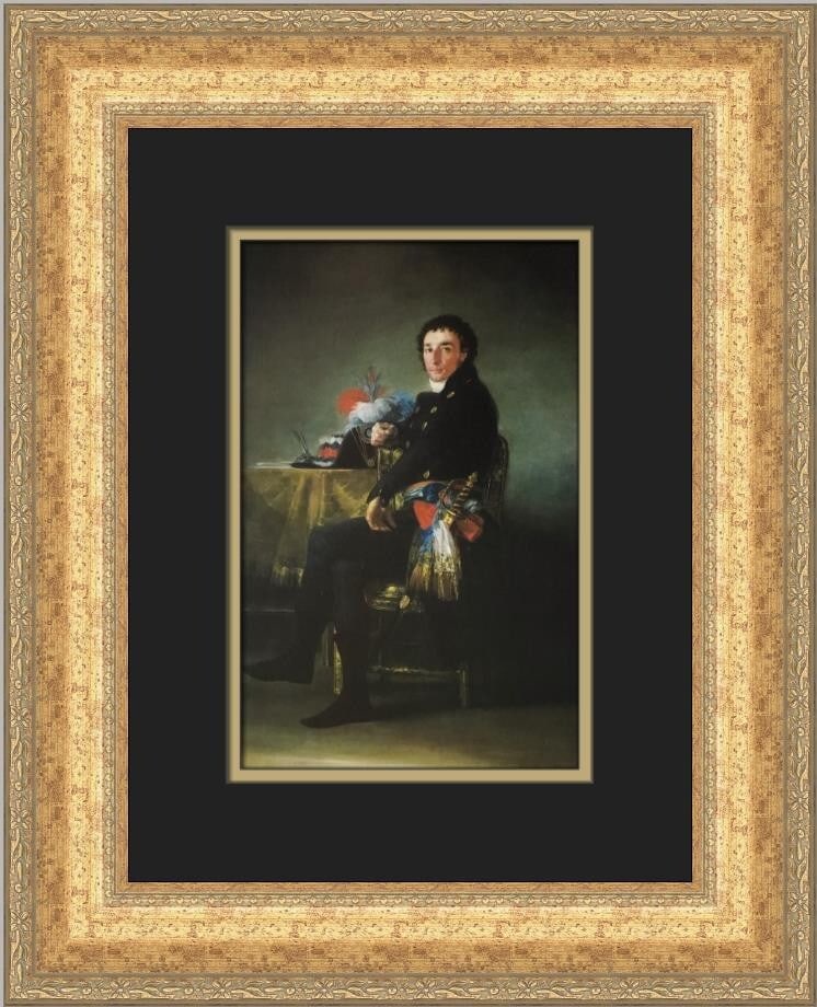 Francisco De Goya Portrait of Ferdinand Guillemardei Custom Framed Art Print 18x15: Francisco De Goya Portrait of Ferdinand Guillemardei Custom Framed Art Print 18x15 This stunning custom framed print features Francisco De Goya's renowned 'Portrait of Ferdinand Guillemardei.' Measuri