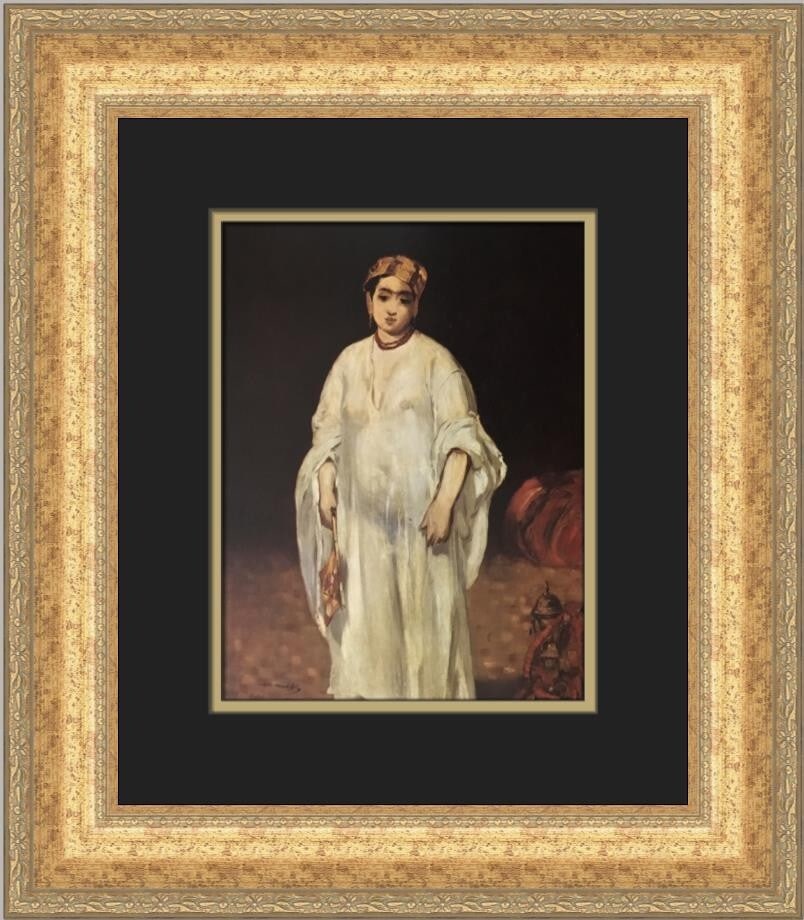 Edouard Manet La Sultane Custom Framed Print 19x17 Gold Antique Frame (1 of 2)
